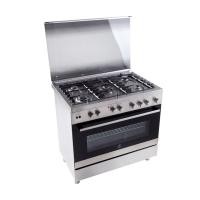 Electrolux เตาแก๊สตั้งพื้น 5 หัวเตาและเตาอบ ขนาด 90 ซม. รุ่น EKM9689X