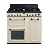 Smeg เตาแก๊สตั้งพื้น 6 หัวเตาและเตาอบ ขนาด 90 ซม. รุ่น TR93P