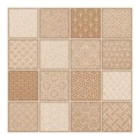 Campana กระเบื้องปูพื้น เฟอร์ก้า เดคโค่-น้ำตาล 12X12 นิ้ว