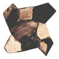 ราคา ANTIQUE STONE กาบฟรีฟอร์มสีดำปนเหลืองSPS-E3369(16X16) (82189)