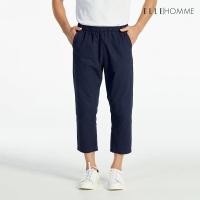 ราคา ELLE HOMME | กางเกงขายาวห้าส่วนเอวยางยืด กระเป๋าล้วง 2 ข้าง สีกรมท่า | W8Q001 (W8Q001B2301LSNV)