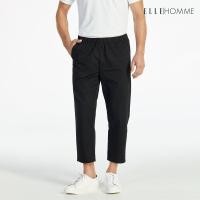 ราคา ELLE HOMME | กางเกงขายาวห้าส่วนเอวยางยืด กระเป๋าล้วง 2 ข้าง สีดำ | W8Q001 (W8Q001B2301LSBL)