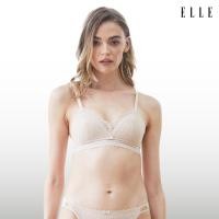 ราคา ELLE lingerie Paddedbra ยกทรงรูปแบบไร้โครงผ้าลูกไม้ (Retro Lace) LB6735 (LB6735A2BLR23)