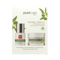 ราคา BSC Pure Care (บีเอสซี เพียวแคร์) DOUBLE PERFECT ANTI-AGING SKIN WITH OLIVE EXTRACT 30gx2 (BCXNOLPNNNHH223)