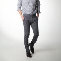 ราคา era-won กางเกงสแลคขายาว ทรงเดฟ รุ่น Lightweight Super Skinny สี Grey (E24MBBW0541GG29)