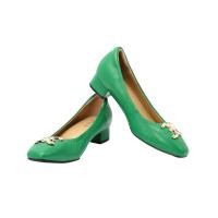 ราคา ELLE SHOES รองเท้าหนังแกะ ทรงส้นเหลี่ยม LAMB SKIN COMFY COLLECTION รุ่น Block heel สีเขียว ELB003 (ELB00312307L2GR)