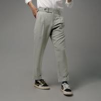 ราคา era-won กางเกงขายาว รุ่น Double Belts Trousers V1 ทรง Skinny Crop เอวสูง สี Mad Light Grey (เทาอ่อน) (E24MBBW0099LG36)