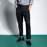 ราคา era-won กางเกงขายาว รุ่น Double Belts Trousers ทรง Skinny Crop เอวสูง สี Black R (ดำ) (E24MBBW0041BB30)