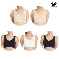 ราคา Wacoal Lingerie Seamless Bra วาโก้ บราสวมหัว ไร้โครง รูปแบบเสื้อสายกล้าม 1 Pack 5 pcs รุ่น WH9C24/WH9524 (WH9524X2BE)