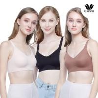 ราคา Wacoal Smart Size Go Girls Wireless Bra วาโก้ บราไร้โครง ไร้ตะเข็บ ดันทรง 1 Pack 3 pcs รุ่น WB3Y28/WB3328 (WB3328X4BL)