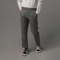 ราคา era-won กางเกงขายาว รุ่น Double Belts Trousers V2 ทรง Skinny Crop เอวสูง สี Grey (เทาอ่อน) ผ้าใหม่ (E24MBBW0222GY32)