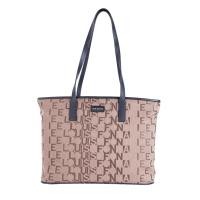 ราคา Louis Fontaine กระเป๋าสะพายทรง TOTE ผ้าจัสการ์ดทอลาย LF รุ่น GRACE (LFH0511T42BLL)