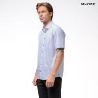 ราคา OLYMP 24/Seven DYNAMIC FLEX LUXOR Shirt เสื้อเชิ้ตชายแขนสั้น สีขาว ลายพิมพ์มินิมัล ทรงหลวม ใส่สบาย รีดง่าย (SPRING24) SPRI24 (Y24SPL20N2WHSS)