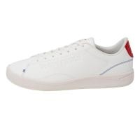 ราคา le coq sportif รองเท้าชาย-หญิง รุ่น LCS EMBLEME สีขาว-แดง (รองเท้าผ้าใบสีขาว, รองเท้าแฟชั่น, แบบผูกเชือก, Unisex, lecoq) (EH2UCEMS42WN235)