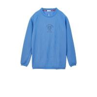 ราคา le coq sportif เสื้อยืดแขนยาว ผ้าวาฟเฟิล สีฟ้า (เสื้อแขนยาว, lecoq, เลอค็อก) (EIALMTN43P01BUS)