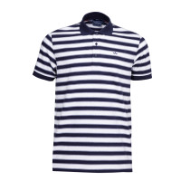 ราคา ARROW STRIPED POLO เสื้อโปโล ผ้าลายทาง สีขาวกรม ทรง Smart MPCM219-NV (MPCM219W4CSNVM1)