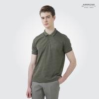 ราคา ARROW เสื้อโปโล ทรง Smart fit สีเขียว ลายริ้ว รหัส MPCM211 (MPCM211S4CSOVM1)