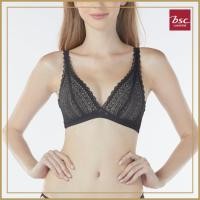ราคา BSC Lingerie ชุดชั้นในลูกไม้เซ็กซี่ บราไร้โครง ทรงสามเหลี่ยม มีให้เลือก 3 สี รุ่น BB3333_R25 (BB3333A2BER25)