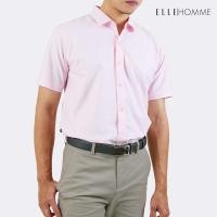 ราคา ELLE HOMME | เสื้อเชิ้ตแขนสั้น คอปกเชิ้ต ทรงโอเวอร์ไซซ์ สวมใส่สบาย ปักโลโก้ EH สีชมพู | W8B670 (W8B67022301SSPI)