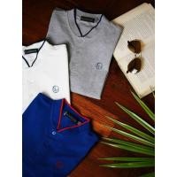 ราคา ELLE HOMME เสื้อเชิ้ตโปโลผู้ชายคอจีน แขนสั้นทรง Smart fit ทอลายที่ปก มีให้เลือก 3 สี รุ่น W8K912 (W8K91252401PMWH)