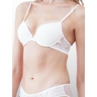 ราคา ELLE lingerie Moulded Bra Front-Close ยกทรงตะขอหน้ามีโครงเสริมฟองน้ำตกแต่งพลีท - LB7540 (LB7540A2BER24)