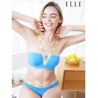ราคา ELLE lingerie ยกทรงแบบครึ่งเต้า ดีไซน์สายบ่าไขว้ด้านหน้า (Molded bra) มีให้เลือก 5 สี รุ่น - LB4615 (LB4615A2BLR25)
