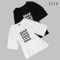 ราคา ELLE เสื้อยืด T-SHIRT ผ้า COTTON แขนสั้น ทรง CROP สกรีนลายกราฟฟิค รุ่น W3K702 (W3K702B2401PSOW)