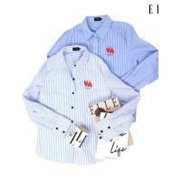 ราคา ELLE เสื้อเชิ๊ตผ้า COTTON/NYLON/SPANDEX ลายริ้ว แขนยาว ทรง BASIC รุ่น W3B337 (W3B337A2401PSOW)