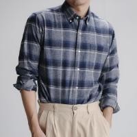 ราคา era-won Premium Quality เสื้อเชิ้ต คอปก Dress shirt Regular Shirt แขนยาว สี Blue Wifi (E24MTCO0859MA01)