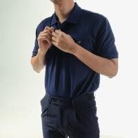 ราคา era-won เสื้อโปโลแขนสั้น ทรงสลิม Polo collection “ART TOY" สี Navy Blue (E24MTCL5520NB01)
