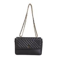 ราคา Louis Fontaine กระเป๋าสะพายสายโซ่ รุ่น DELLA - สีดำ (LFH0424C42BLM)