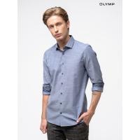 ราคา OLYMP Level Five Shirt เสื้อเชิ้ตชาย สีเทา แต่งปกคอ ผ้าเท็กเจอร์ ทรงพอดีตัว ยืดหยุ่นได้ดี รีดง่าย SPRI24 (Y24SPF20T2NV38)