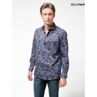 ราคา OLYMP LUXOR Shirt เสื้อเชิ้ตชาย สีน้ำเงิน ลายพิมพ์ เพสลีย์ ทรงหลวม ใส่สบาย รีดง่าย (SPRING24) SPRI24 (Y24SPL04G5NV40)
