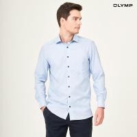 ราคา OLYMP LUXOR Shirt เสื้อเชิ้ตชาย สีฟ้า ผ้าเท็กเจอร์ แต่งดีเทลน้ำเงิน ทรงหลวม ใส่สบาย รีดง่าย NOSLGR (Y99SN104T6BU38)