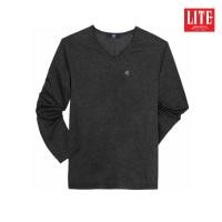 ราคา ARROW LITE T-SHIRT เสื้อยืด แขนยาว คอวี เนื้อผ้านุ่ม ใส่สบาย สีดำ (ZU506BLCMA)