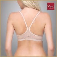 ราคา BSC Lingerie ชุดชั้นในลูกไม้ โชว์หลัง มีโครง ติดตะขอด้านหน้า มี 2 สี - BB6629 (BB6629A3BER25)