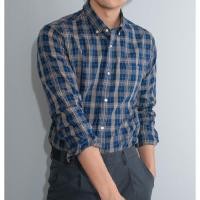 ราคา era-won Premium Quality เสื้อเชิ้ต คอปก Dress shirt แขนยาว สี BRG (E25MTCR0859BG01)