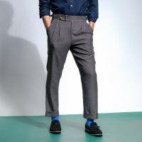ราคา era-won กางเกงขายาว รุ่น DOUBLE BELTS TROUSERS สี Motion grey (E24MBBW0235GY30)