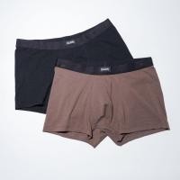 ราคา era-won กางเกงใน Anti-bacteria Underwear trunk 2 ชิ้น สี Black-Brown (E24MAMU3223BR02)