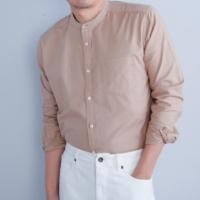 ราคา era-won เสื้อเชิ้ต ทรงปกติ Oxford Shirt แขนยาว คอจีน สี Beige (E25MTCO1776BE01)