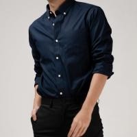 ราคา era-won เสื้อเชิ้ต Premium Quality Dress Shirt แขนยาว สี Blue01 (E23MTCR0812NB05)