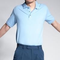 ราคา era-won เสื้อโปโลแขนสั้น ทรงสลิม Polo Shirt สี Light Blue (E24MTCL0720LB01)