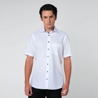 ราคา OLYMP LUXOR Shirt เสื้อเชิ้ตชายแขนสั้น ทรงหลวม ผ้าเรียบ สีขาว Y24SSL04P1WH (Y24SSL04P1WHSS)