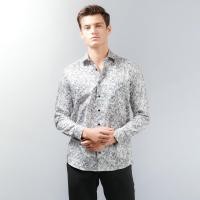 ราคา OLYMP LUXOR Shirt เสื้อเชิ้ตชายแขนยาว ทรงหลวม ลายพิมพ์ดอกไม้สีดำ สีขาว Y23SAL04G3WH (Y23SAL04G3WH40)