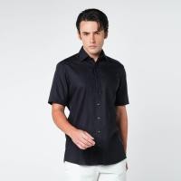 ราคา OLYMP LUXOR Shirt เสื้อเชิ้ตชายแขนสั้น ทรงหลวม สีดำ (Y99SNL01P1BLSS)