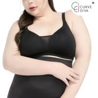 ราคา Wacoal Curve Diva Wireless Bra บราไร้โครงเก็บกระชับ สาวพลัสไซซ์ รุ่น WQ1539 (WQ1539B5BE)