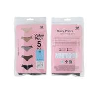 ราคา Wacoal Panty Half Super Soft กางเกงใน ครึ่งตัว 1 Pack 5 pcs รุ่น WU3806 (WU3806X2BL)