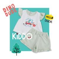 ราคา ENFANT (อองฟองต์) BSC KIDDO by Enfant ชุดเสื้อแขนสั้น+กางเกงขาสั้น สำหรับเด็ก 3 เดือน - 2 ปี คอลเล็กชั่น DINO DUDE สีเขียว (MB1AA1G104TU25C)