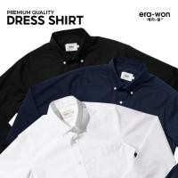ราคา era-won เสื้อเชิ้ต ทรงปกติ Ultrafine Dresshirt แขนยาว 3 สี (ขาว ดำ กรม) (E24MTCR0812WWNNBB01)