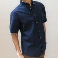 ราคา era-won เสื้อเชิ้ต รุ่น OXFORD SHORT-SLEEVED SHIRT สี Navy (E25MTCO0776NV01)